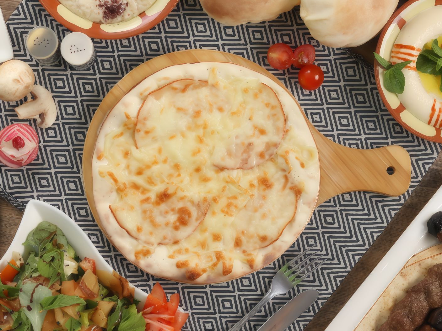 Shish mozzarella Manoucheh