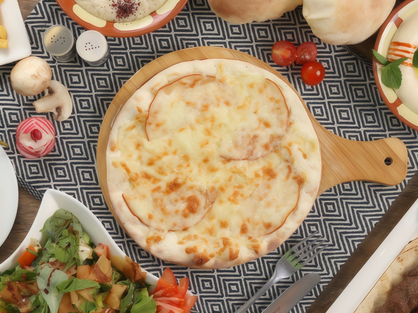 Labneh with zaatar Manoucheh