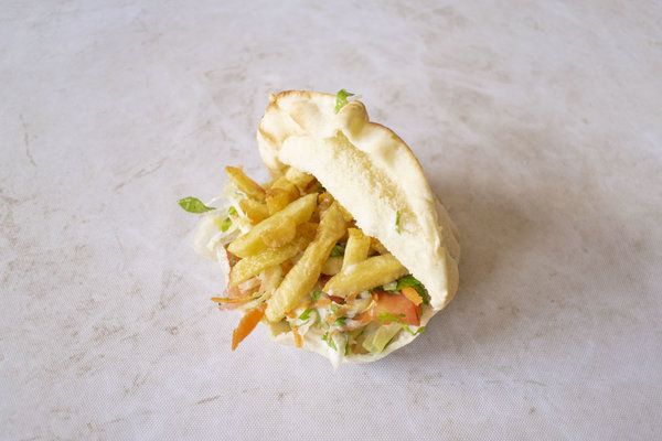 Fingers potato sandwich with different