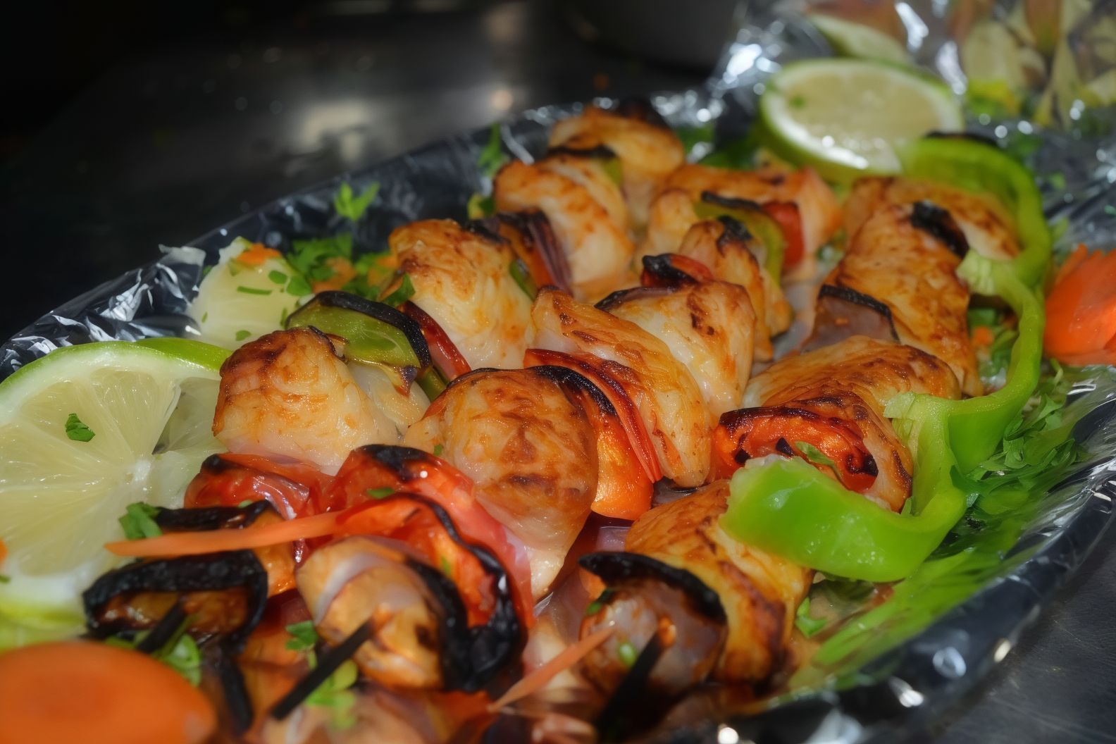 One and a half kilo of shish tawook on the revolution