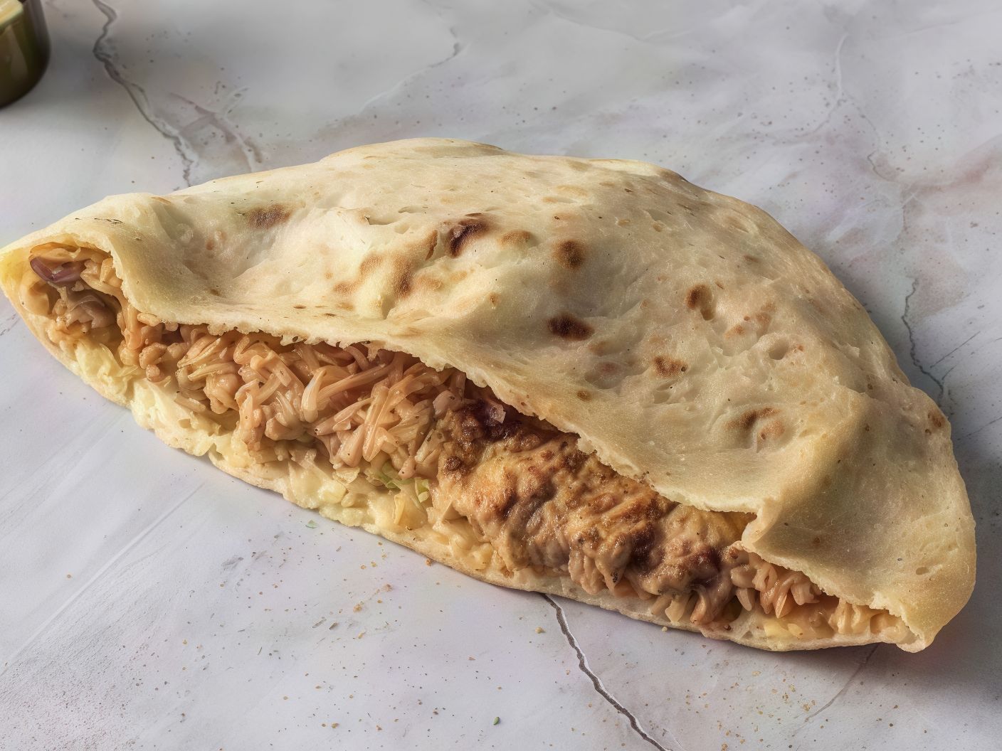 Foul sandwich with Qeshta