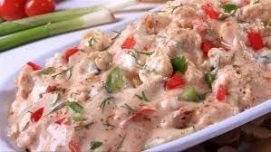Aged cheese salad dish