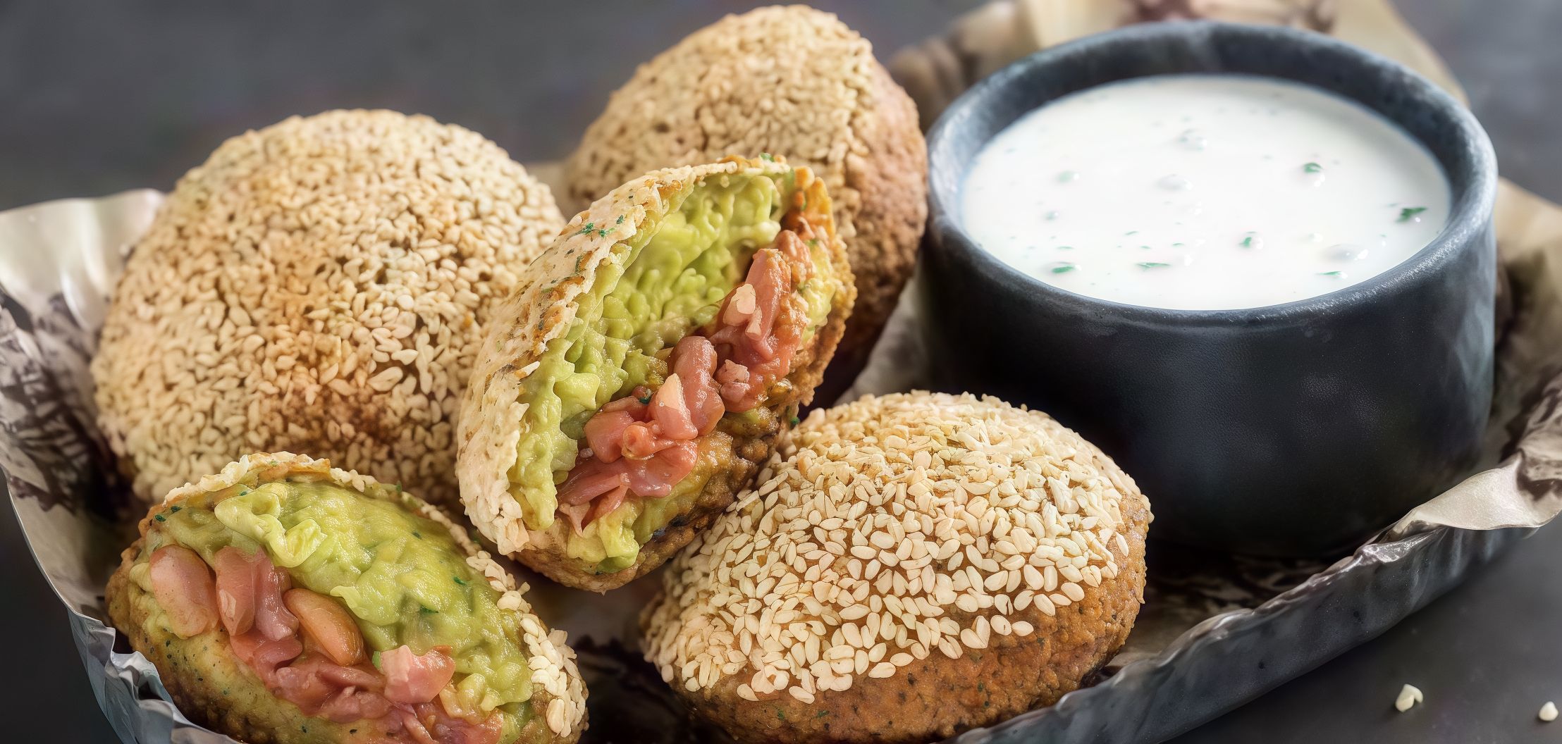 Stuffed Falafel Patty
