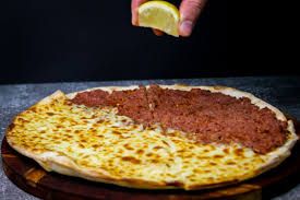 Half Cheese And Half Meat Pizza