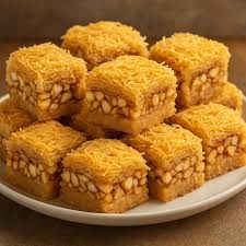 Basma Kunafa with Nuts Form