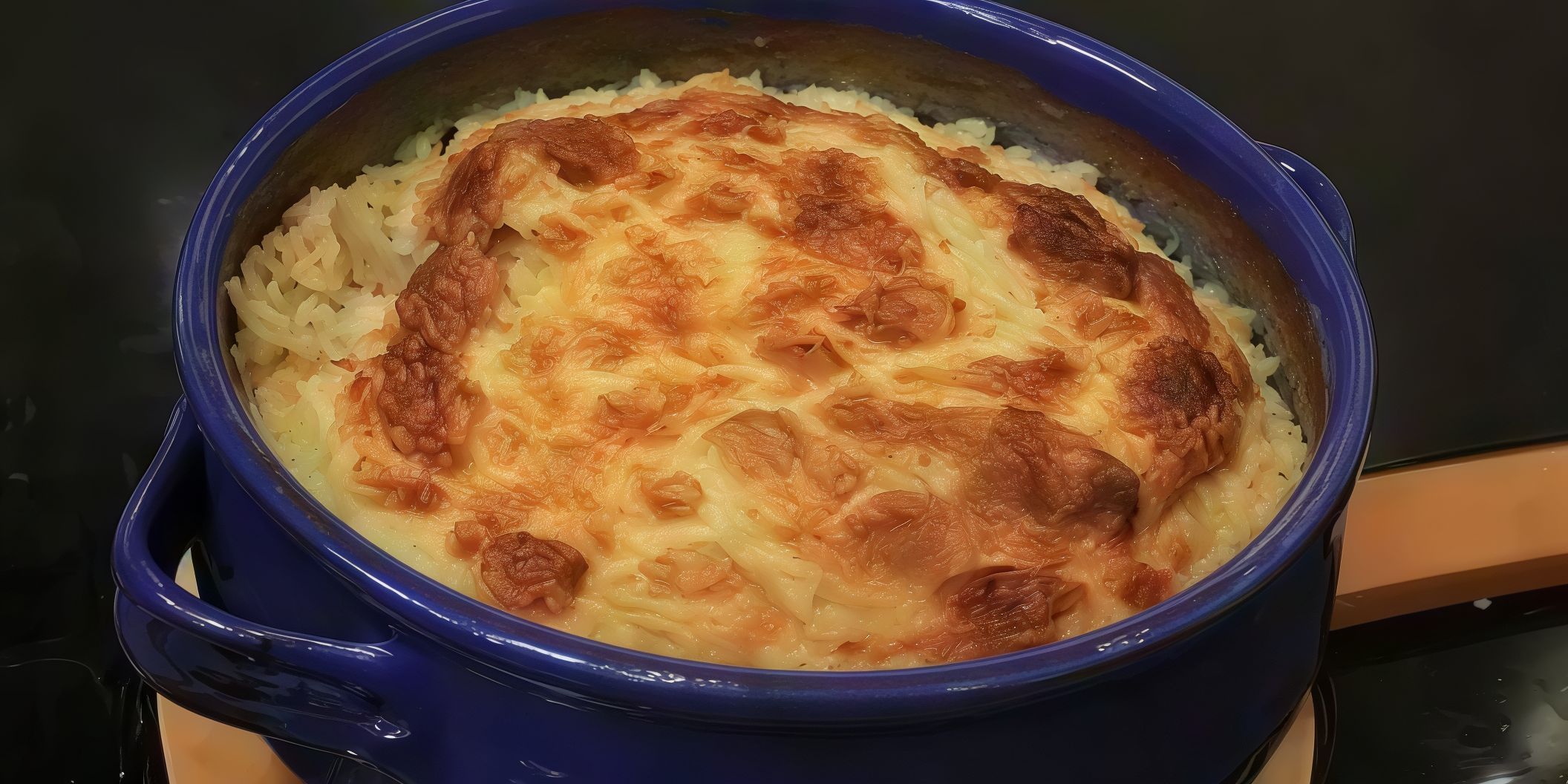 Oven Baked Rice With Veal Liver Tagin
