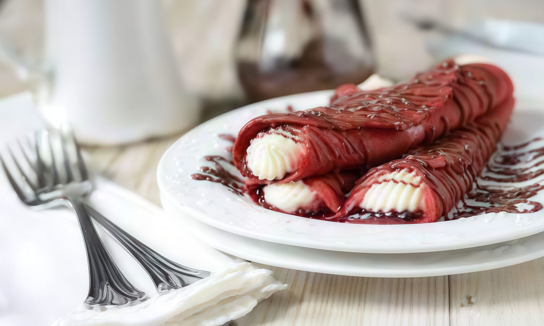 Red Velvet Ice Cream Roll