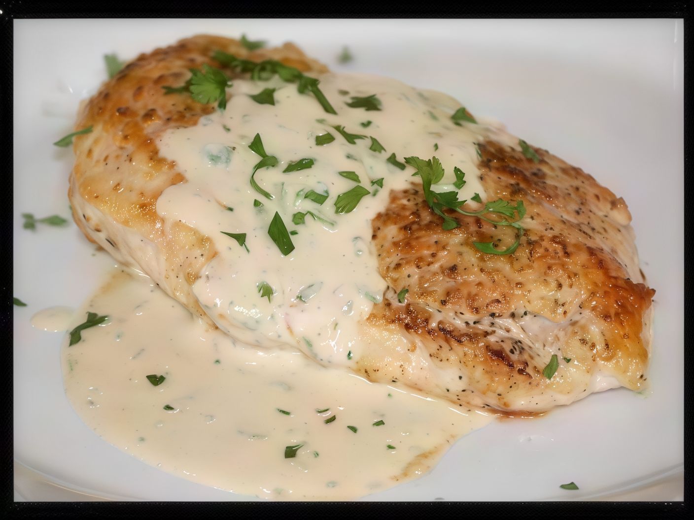 Chicken Breasts With White Sauce