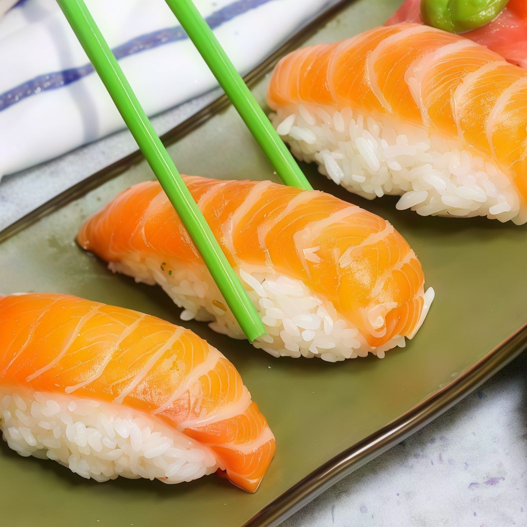 Spicy Salmon Nigiri