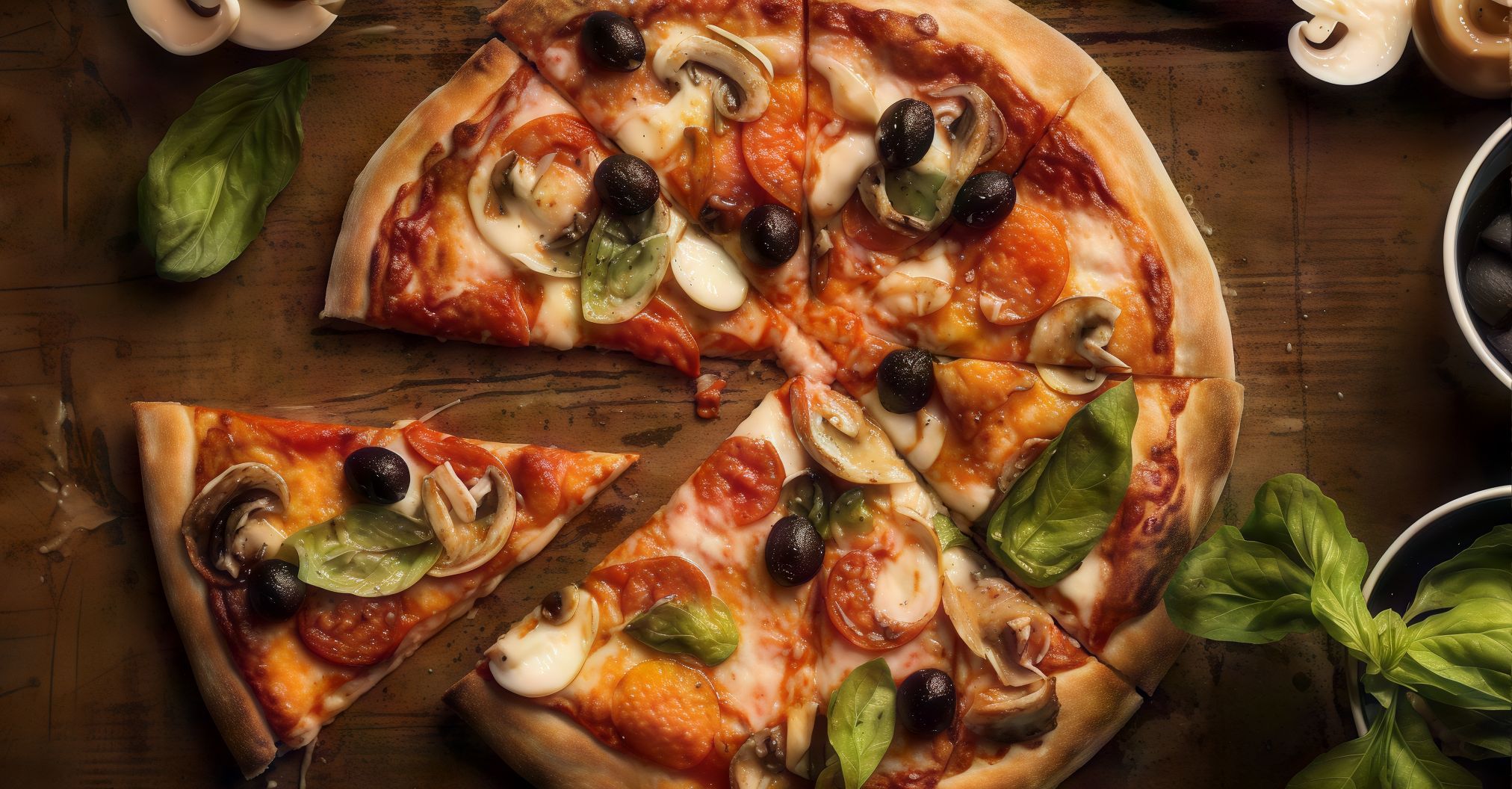 Mozzarella Cheese Oriental Pizza