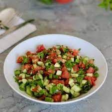Baladi Salad With Matrouh Olive Oil