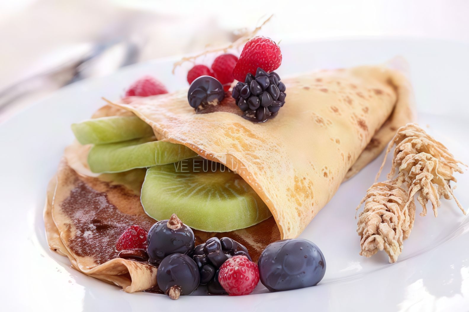 Fruit Chocolate Crepe