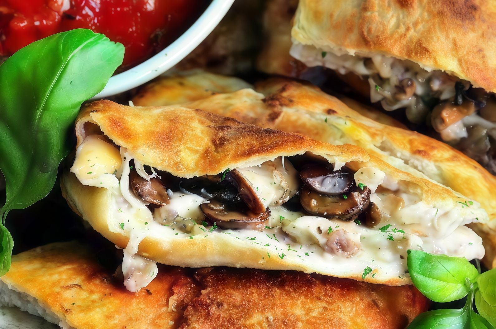 Mushroom Calzone