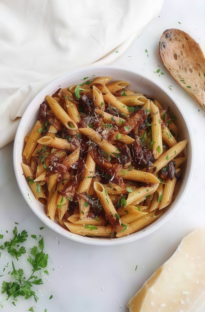 Penne Pasta with Roumy Cheese