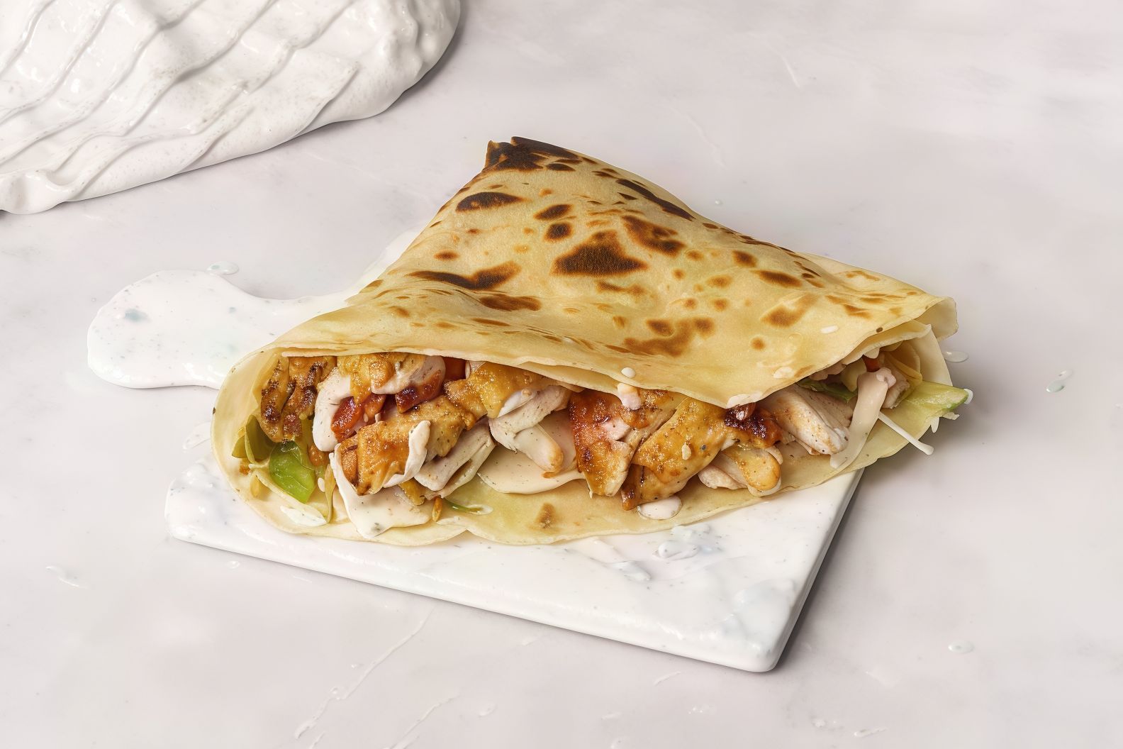Shawarma Chicken Crepe