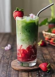 Strawberry Matcha Latte