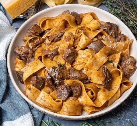 Mebkbakeh Pasta With Liver