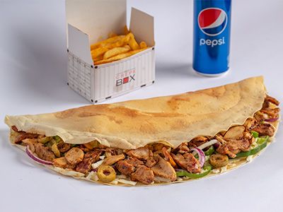 Chicken Fajita Crepe Combo