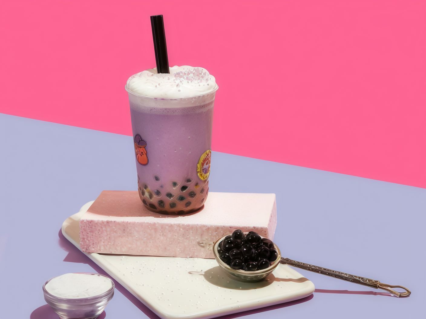 Flavoured Taro Creme Cheese Frappe