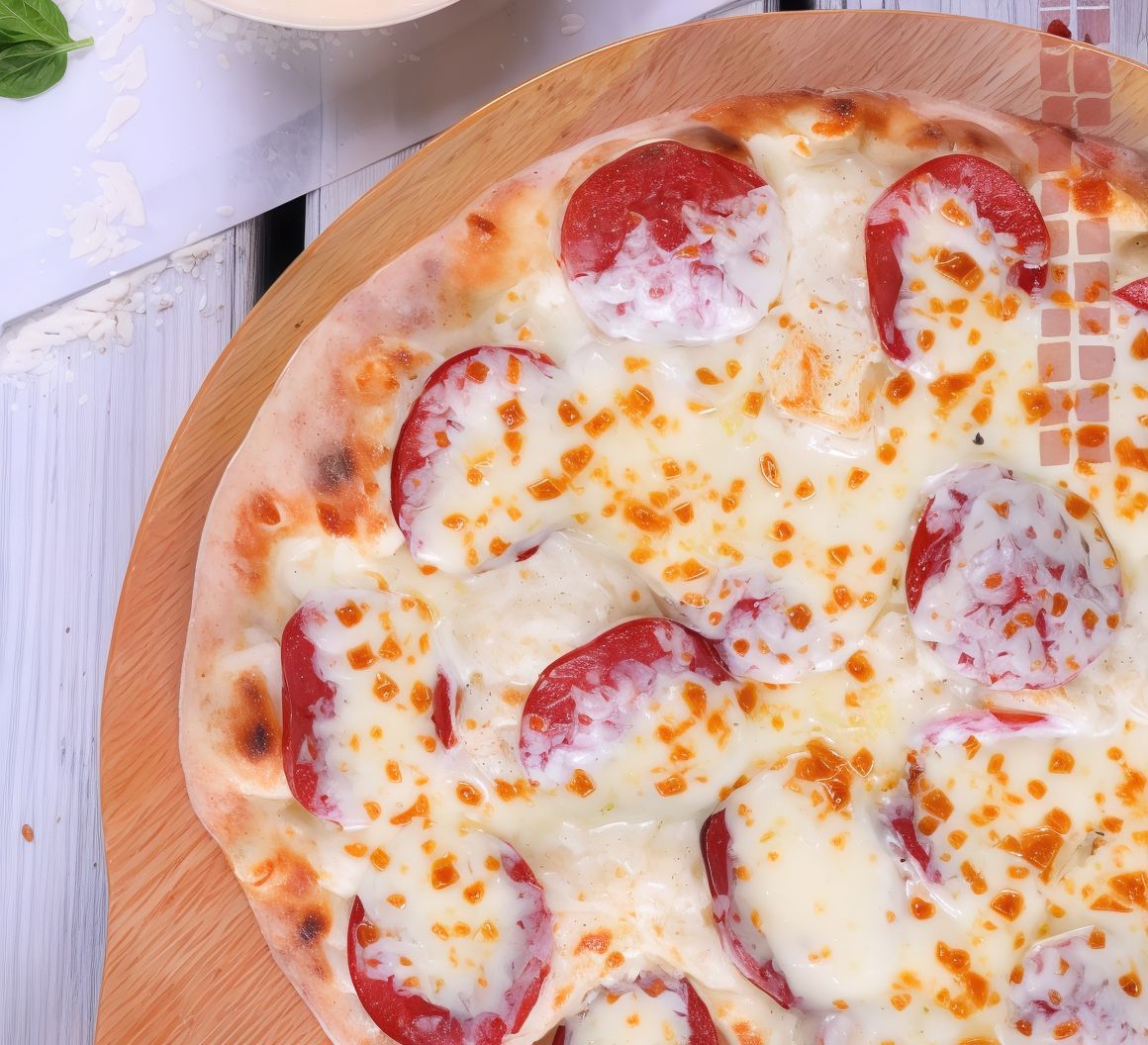 Salami Mozzarella Manoushe