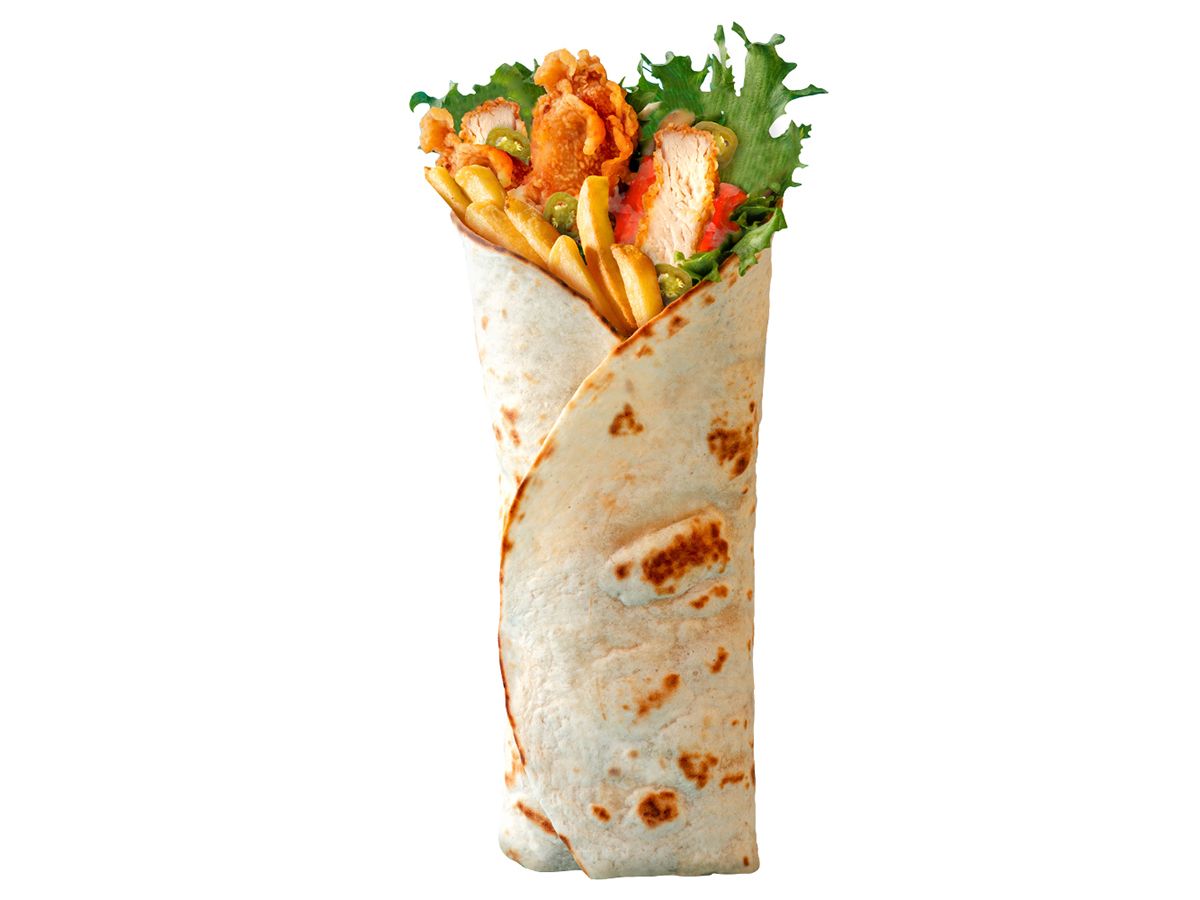 Fire Chicken Wrap Sandwich