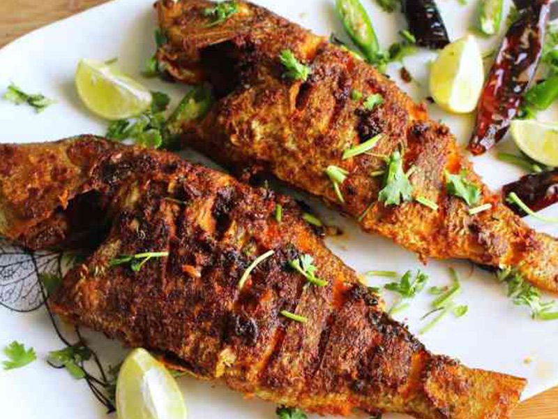 Kilo Fried Grey Mullet Fish
