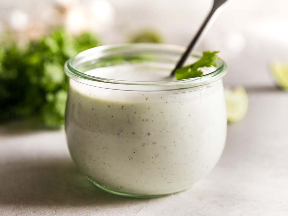 Garlic dip sauce jar