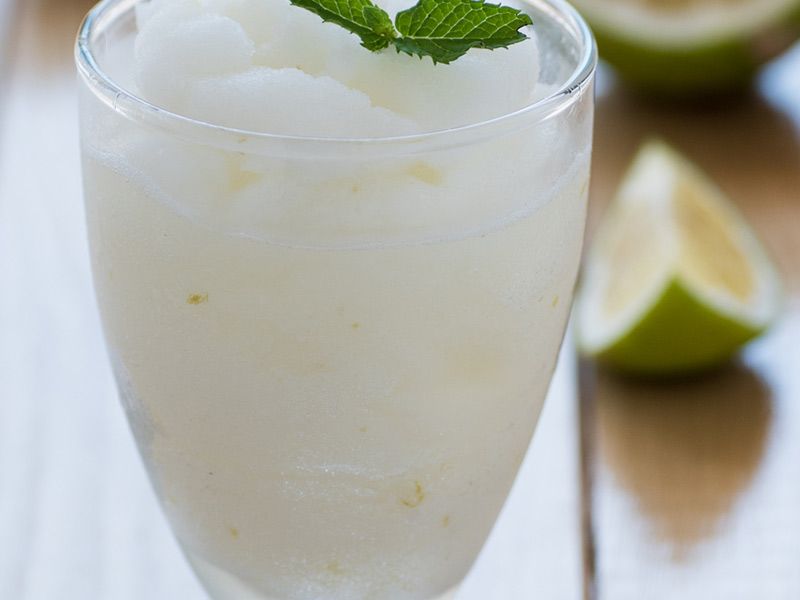 Granita Con Limone E Menta
