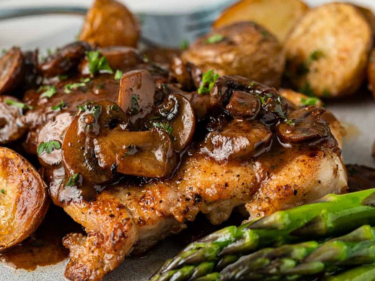 Grilled Chicken Mushroom