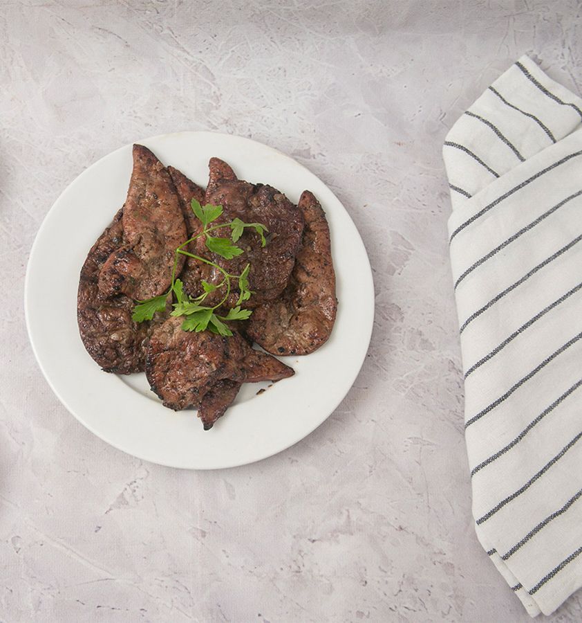 Grilled Liver With Rocca