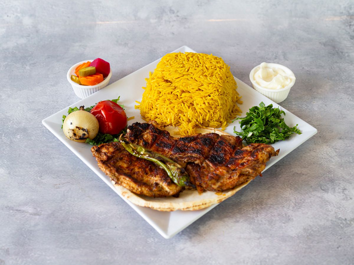 Half Boneless Chicken With Rice