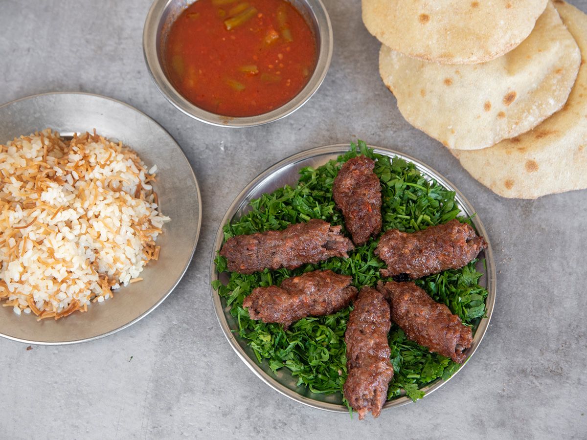 1/4 Kofta With Rice And Vegetables Meal