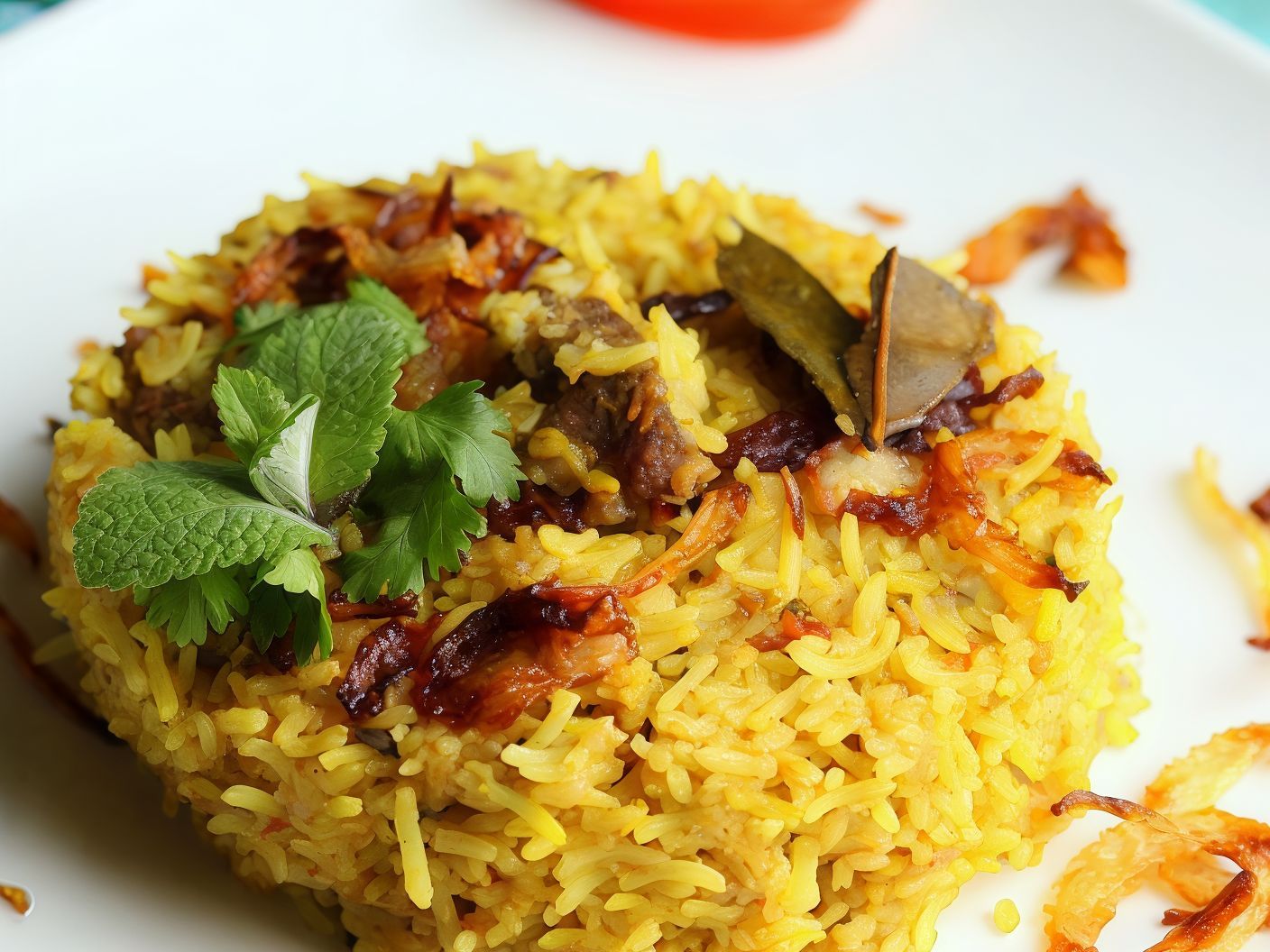 Healthy Beef Biryani Dish
