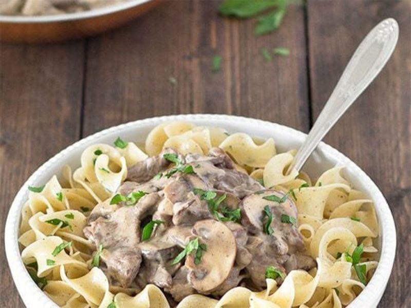 Healthy Beef Stroganoff