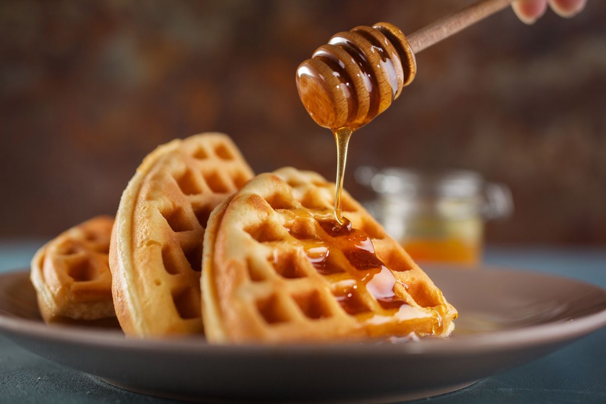 White Honey Waffle