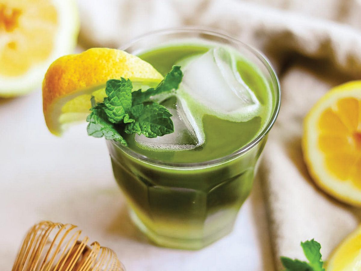 Iced lemon mint Matcha