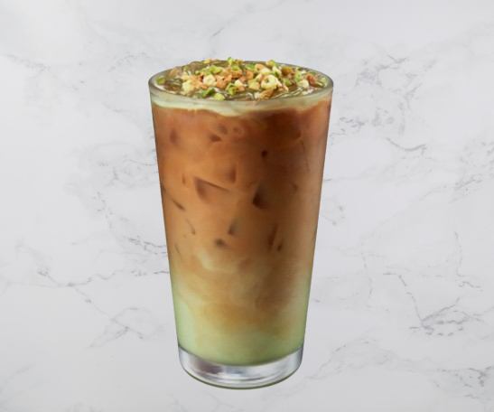 Iced Spanish Latte Pistachio