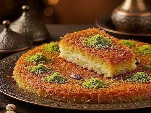 كنافة كريمة سخنه