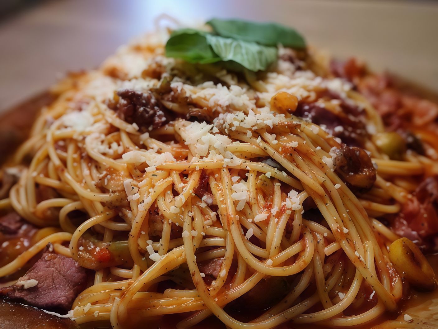Pastrami pasta