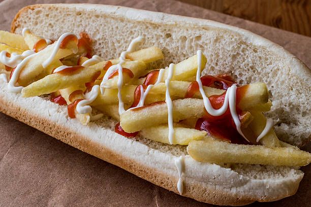 Potato, Ketchup, and Mayonnaise Sandwich