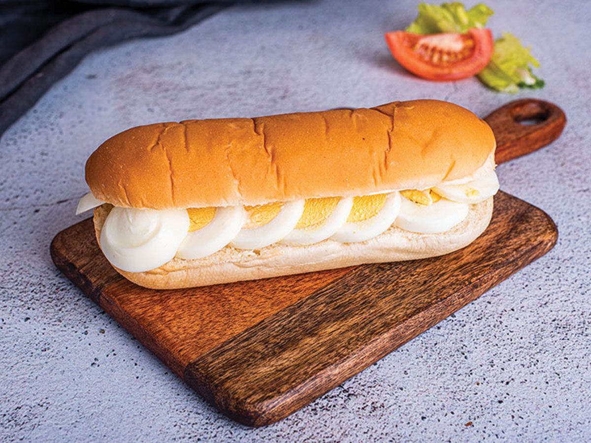 Boiled Egg and Tahini Sandwich