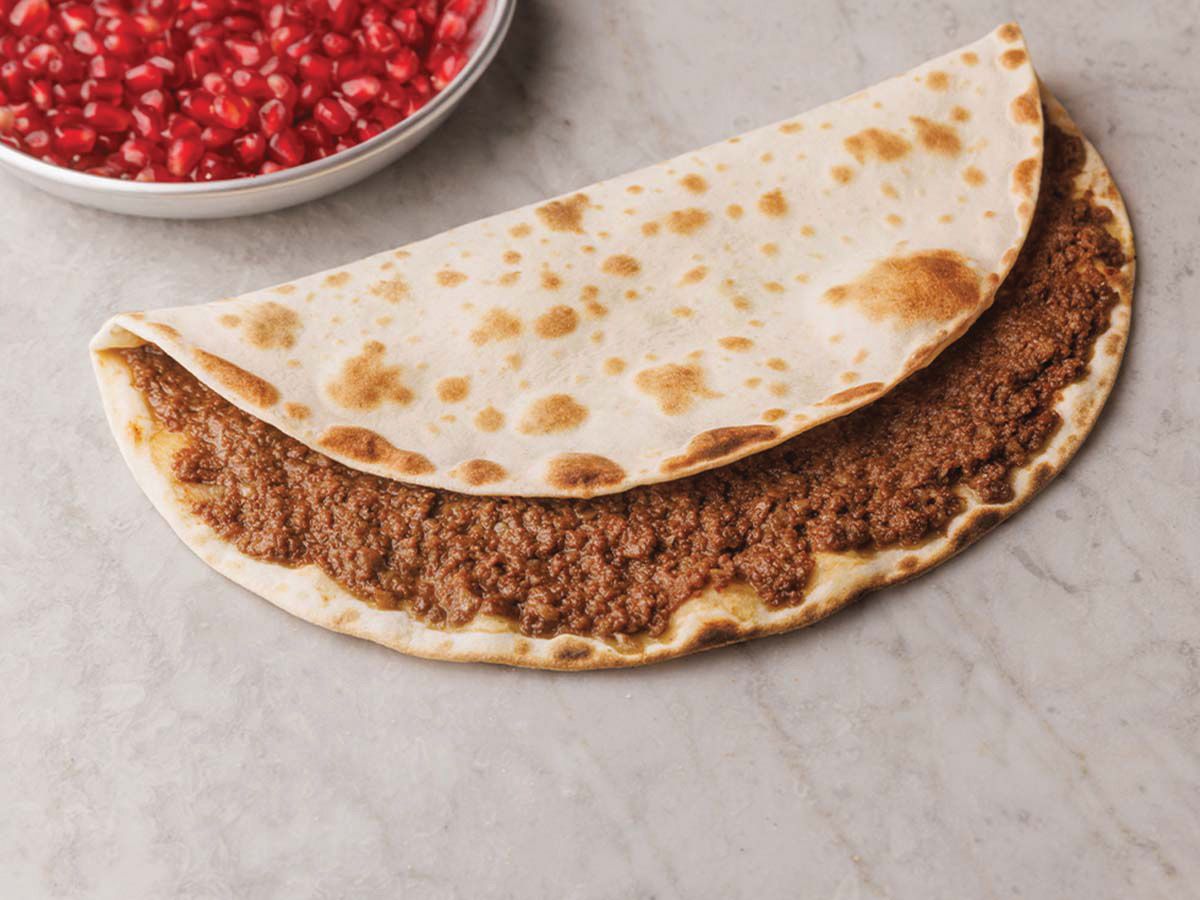 Lahmeh Bi Ajin And Pomegranate Molasses Manousheh