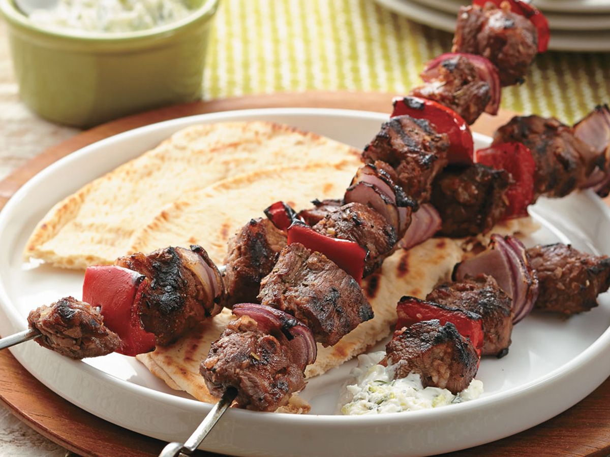 Half a kilo of lamb kebab