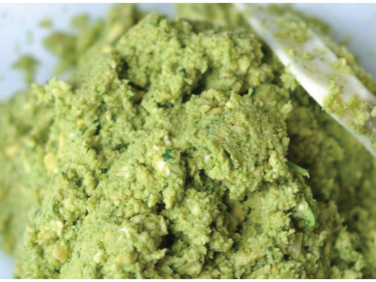 Large Container Of Falafel Dough