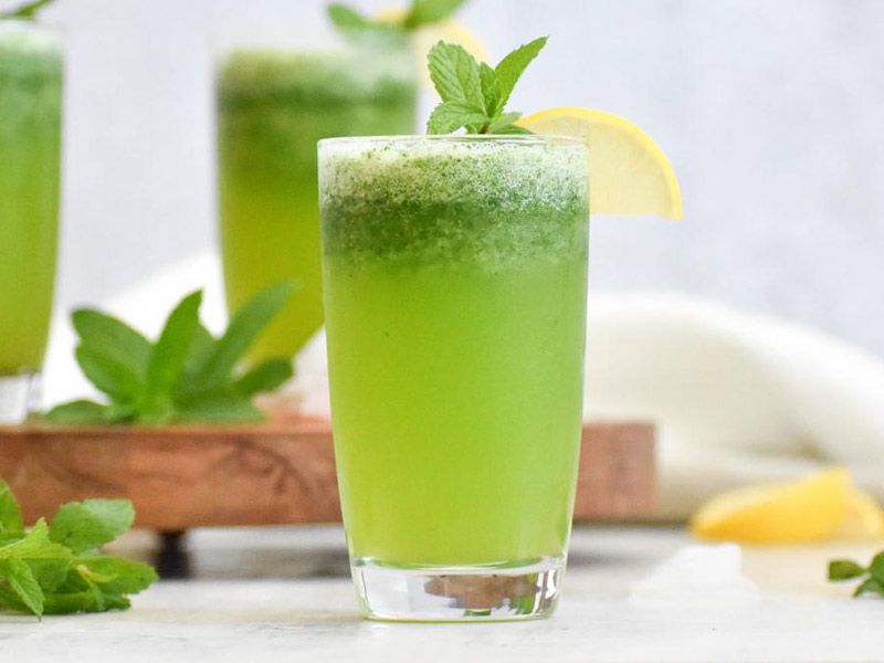Lemon With Mint Cocktail