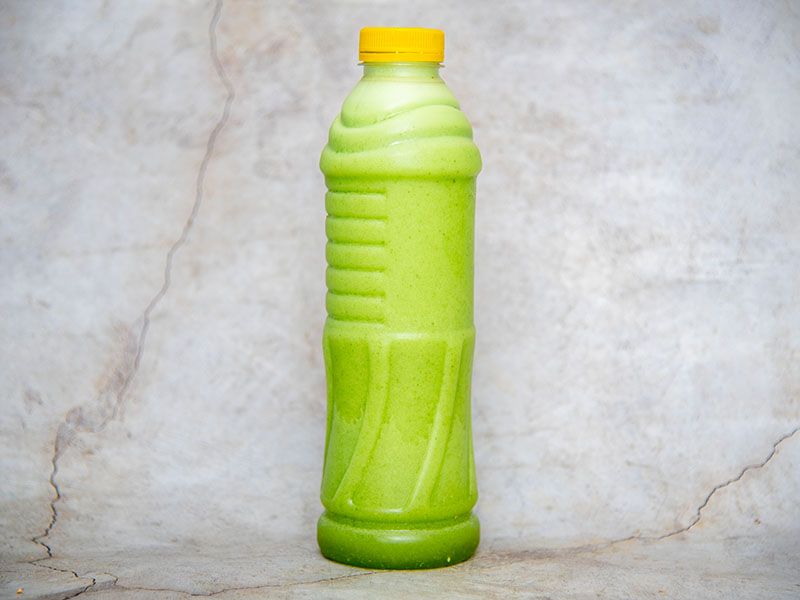 Lemon and Mint Juice Bottle