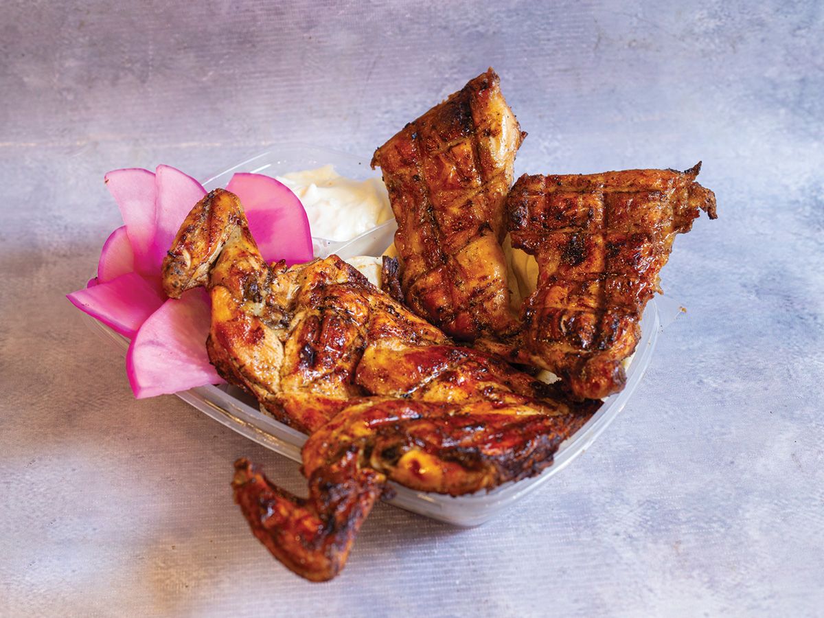 Whole Chicken On Charcoal