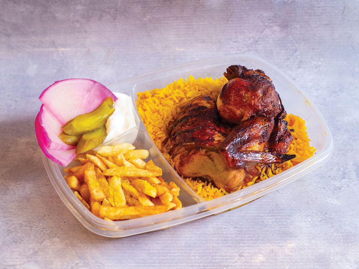 Grilled chicken half
