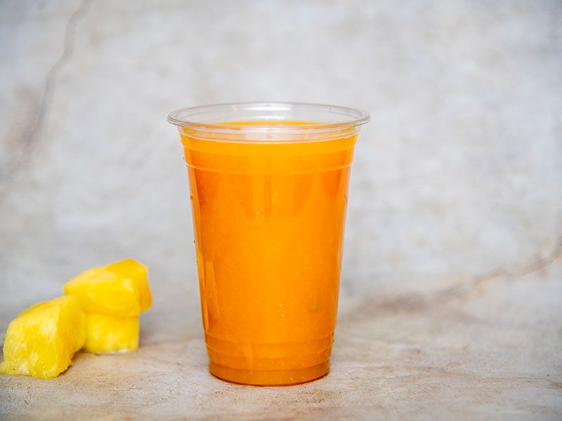 Mango and pineapple juice