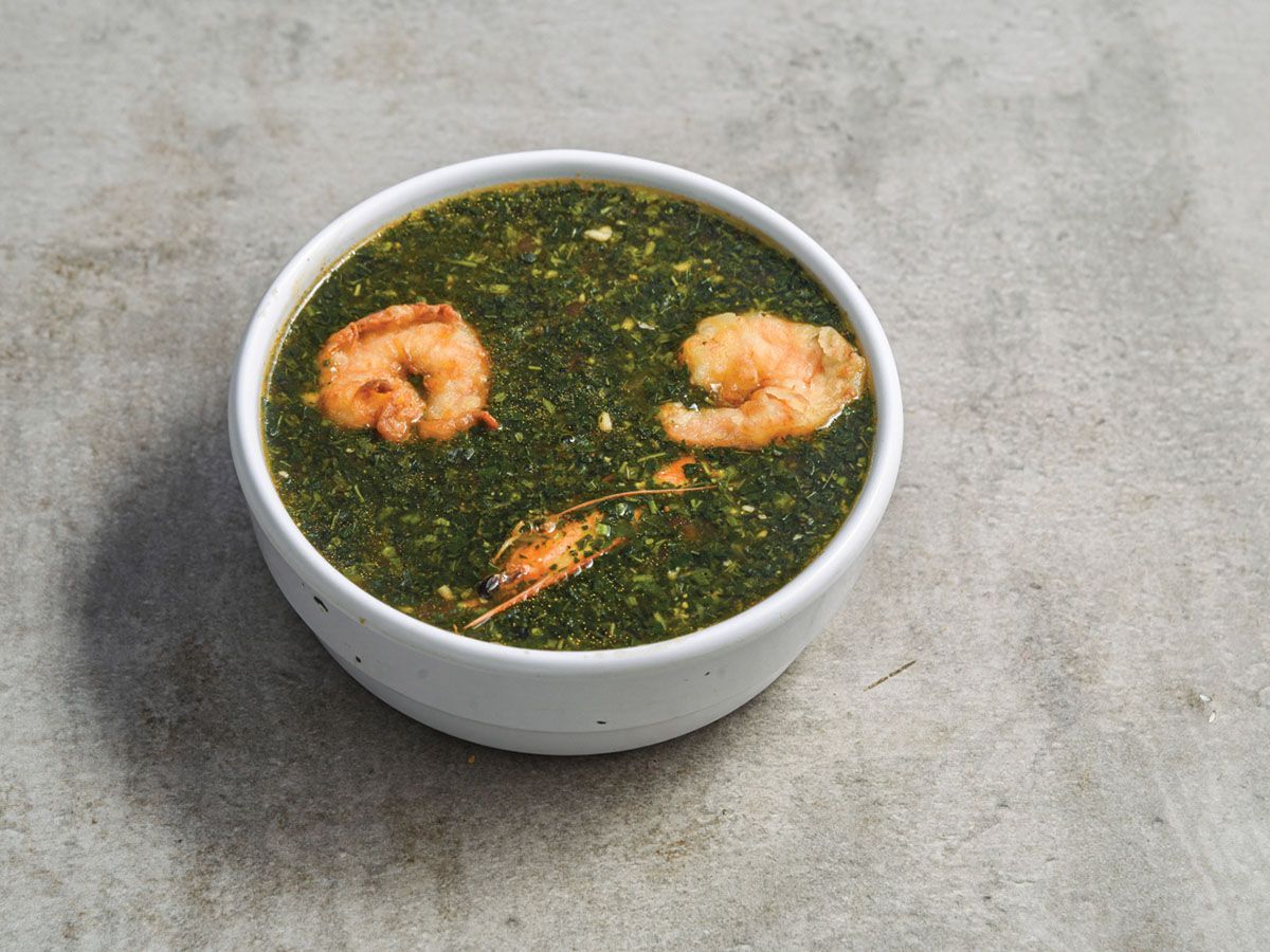 Molokhia With Shrimp